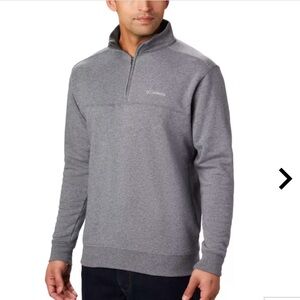 Columbia Gray Quarter Zip Pullover Sweatshirt